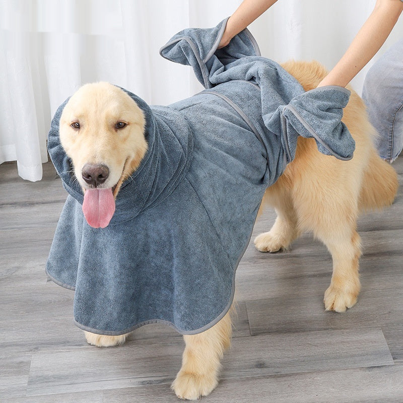 Strong Absorbent Cotton Pet Bath Towel Quick Dry