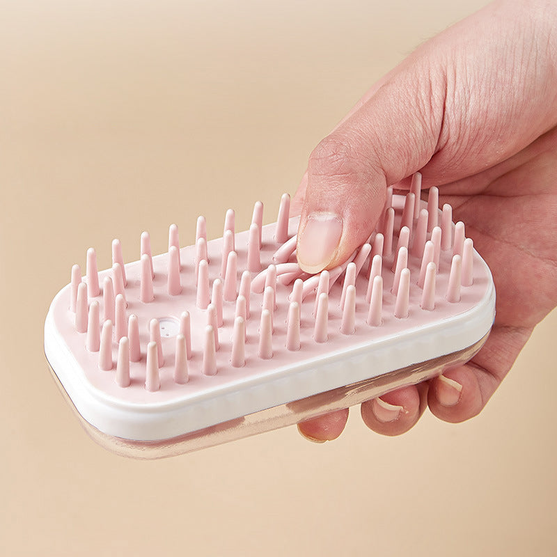 Silicone Pet Bath Massage Brush Foam Cleaning Tool