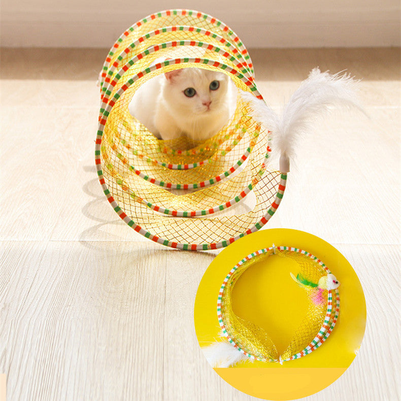 Foldable Pet Tunnel Toy With Easy Storage Design