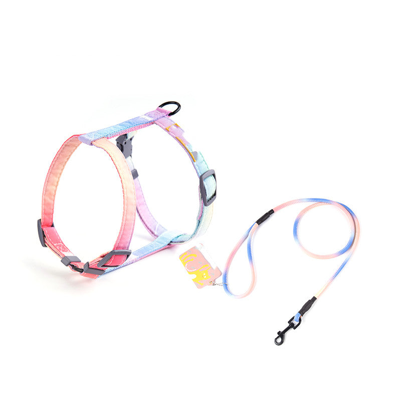 Pet Anti Escape Fashion Harness Leash Set