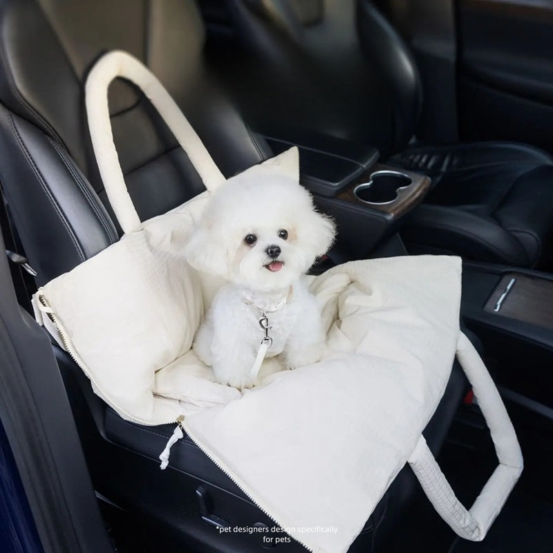 Pet Portable Car Seat Carrier With Safety Leash