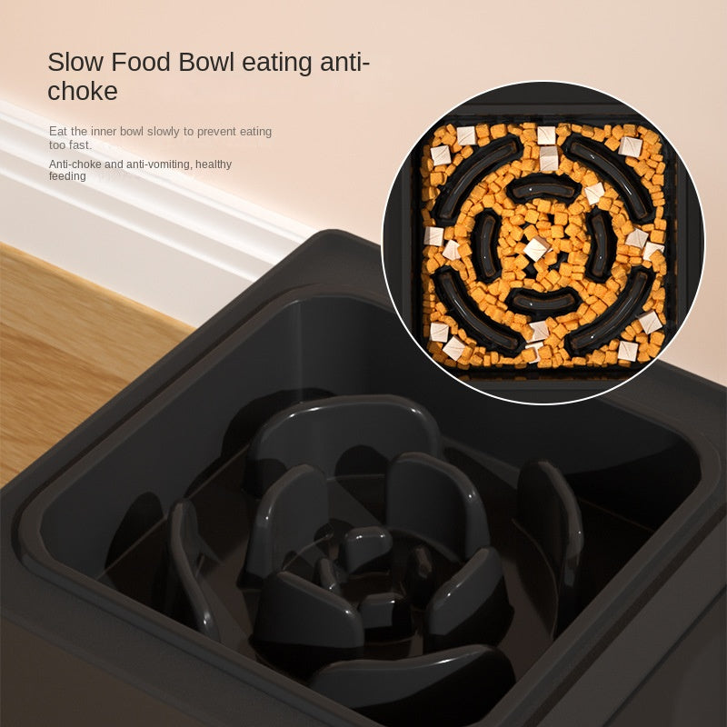 Adjustable Height Double Bowl Stainless Pet Feeding Stand