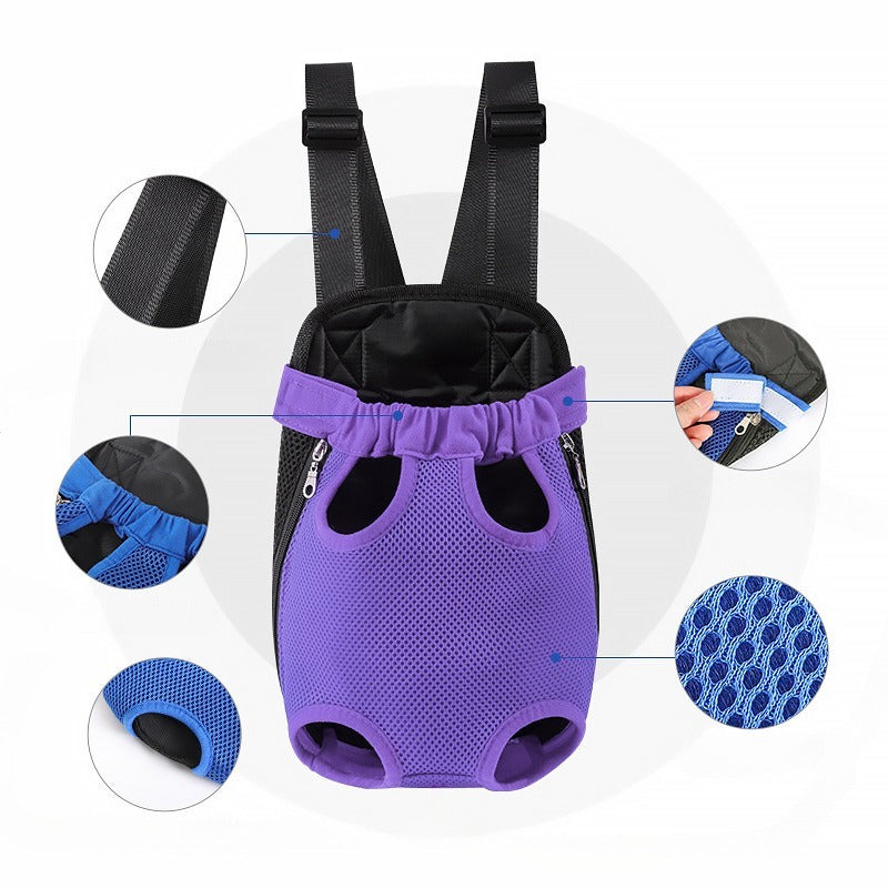 Breathable Adjustable Pet Carrier Backpack For Hiking Travel
