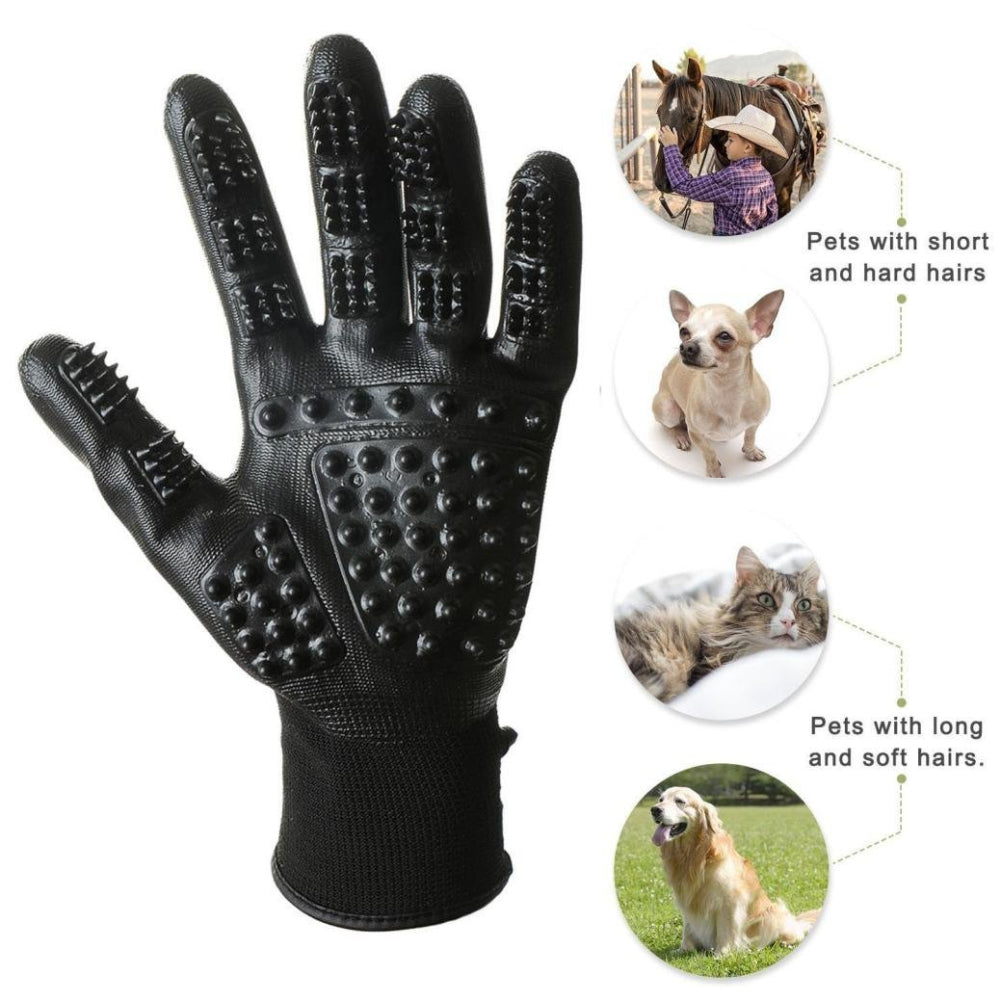 Soft Rubber Pet Grooming Glove Hair Remover Brush
