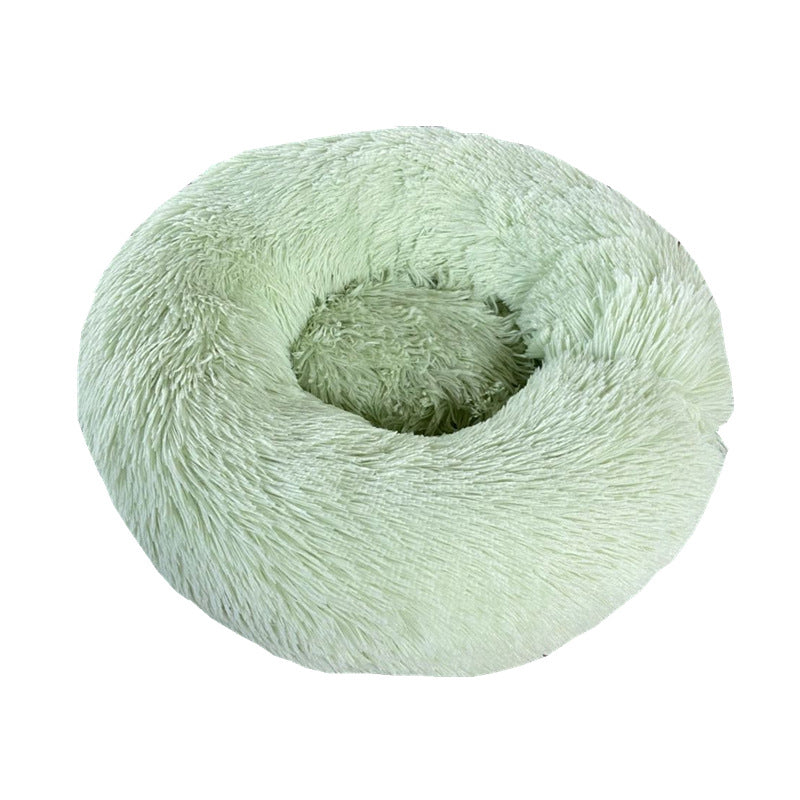 Soft Thick Cotton Plush Round Comfortable Pet Bed