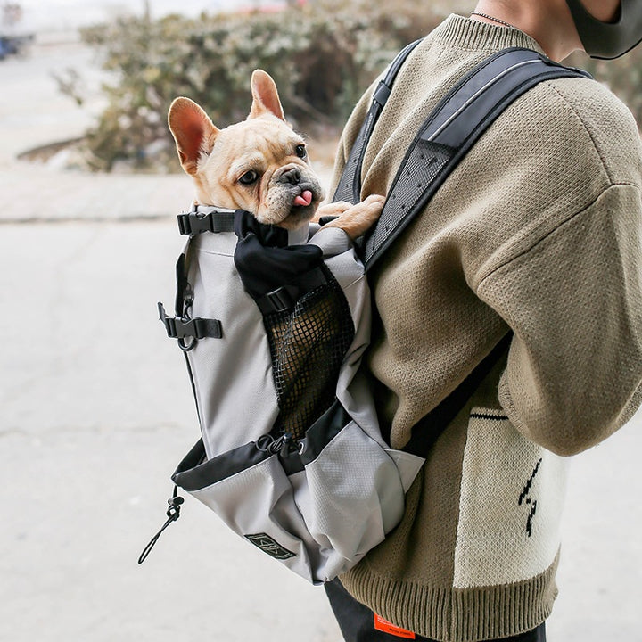 Double Shoulder Pet Carrier Backpack For Outdoor Travel Bag