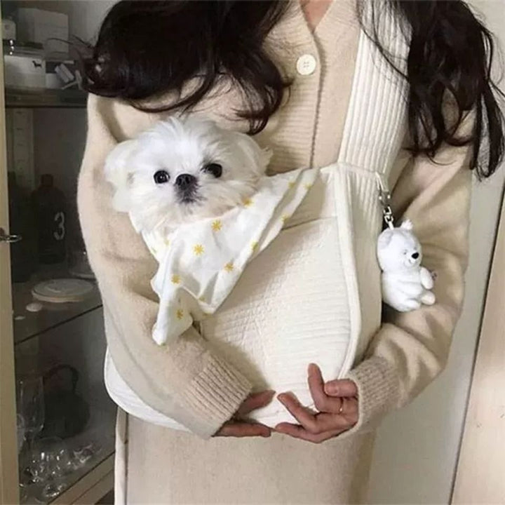 Pet Handmade Canvas Breathable Shoulder Travel Carrier Tote