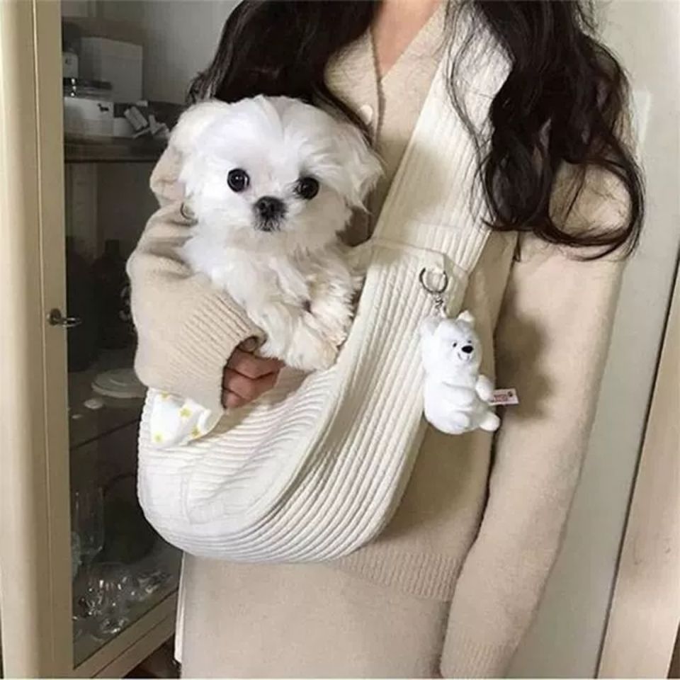 Pet Handmade Canvas Breathable Shoulder Travel Carrier Tote