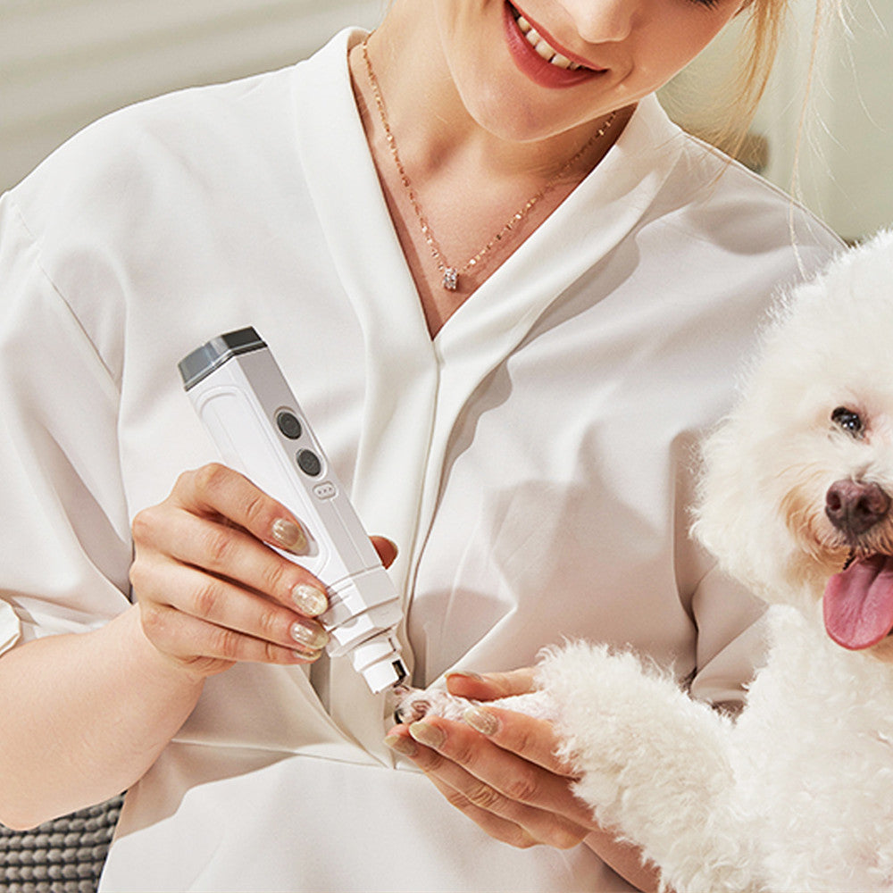 High Power Automatic Pet Nail Trimmer With Double Lamp