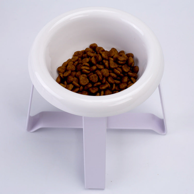 Pet Anti Slip Iron Stand 2 In 1 Feeding Bowl Set