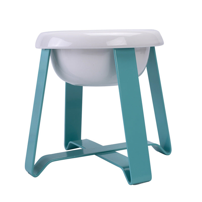 Pet Anti Slip Iron Stand 2 In 1 Feeding Bowl Set