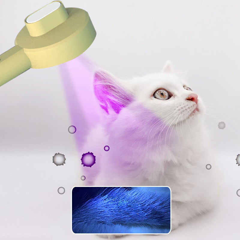 2 In 1 Pet Grooming Comb UVC Hair Detector Brush