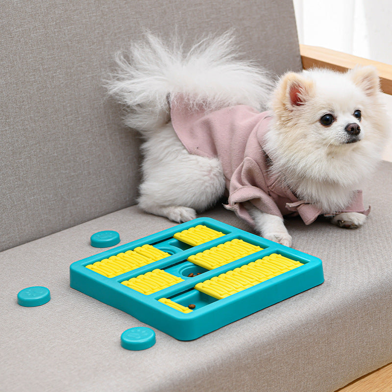 Interactive Rotating Pet Slow Feeder Treat Dispensing Toy