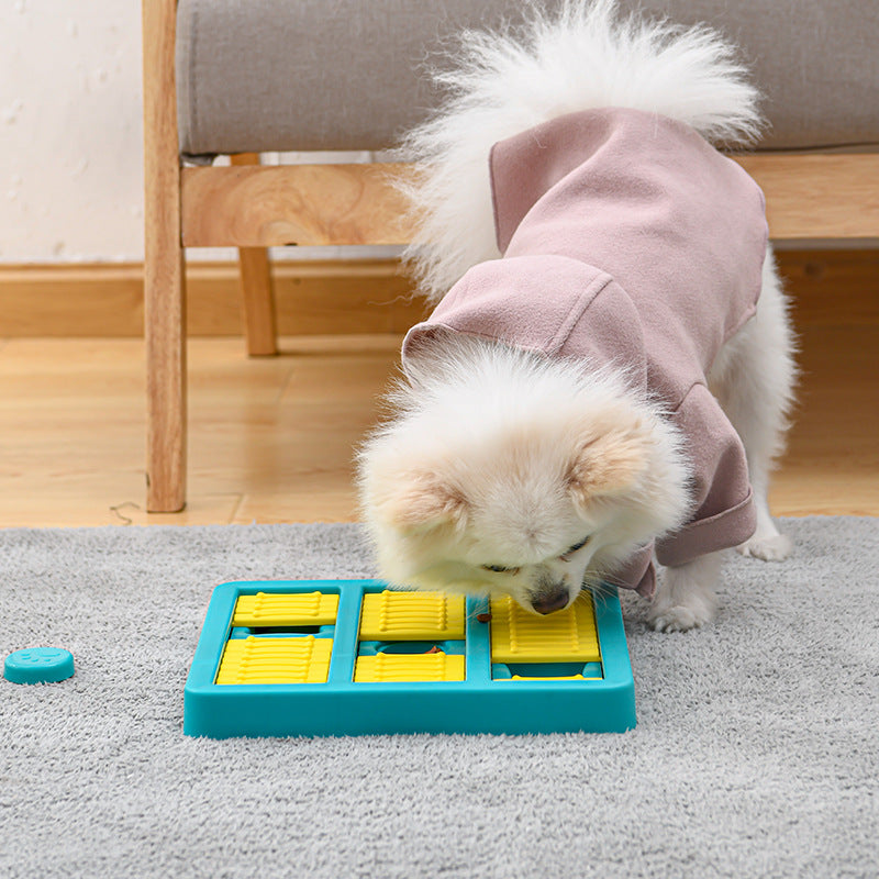 Interactive Rotating Pet Slow Feeder Treat Dispensing Toy