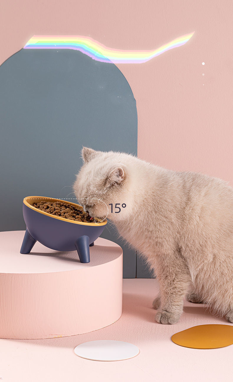 Nordic Style Pet Bowl With Stand Feeding Dish Accessories