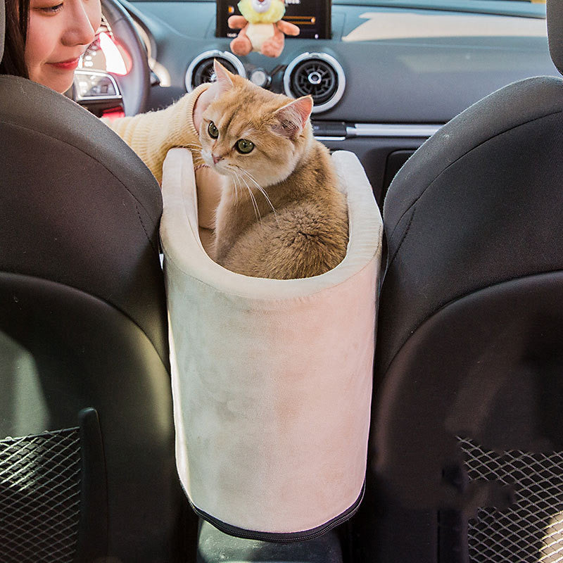 Car Travel Pet Seat Bed Carrier With Safety Design