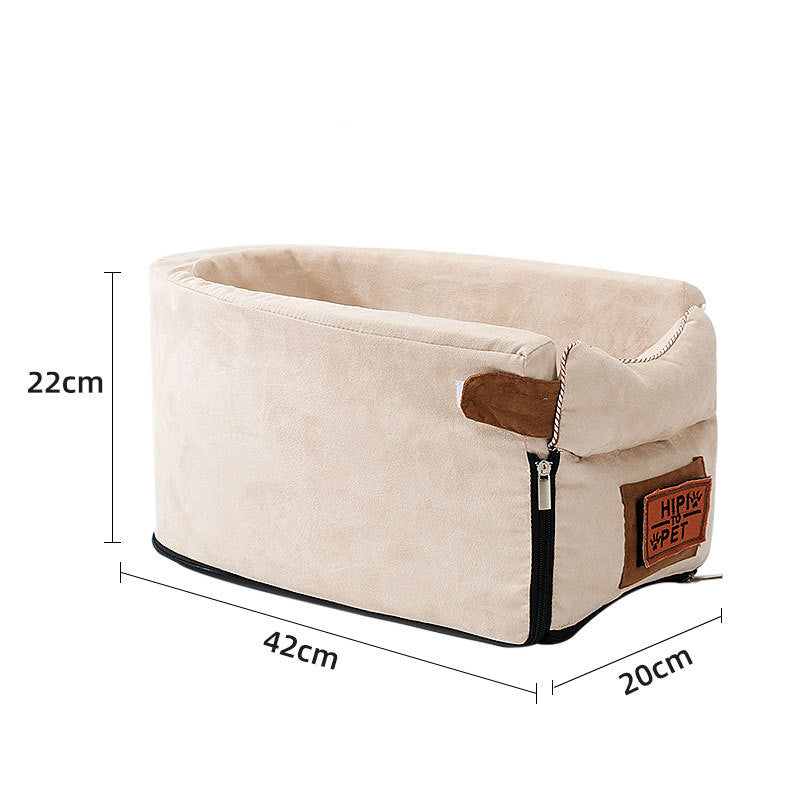 Car Travel Pet Seat Bed Carrier With Safety Design