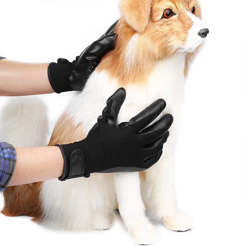 Soft Rubber Pet Grooming Glove Hair Remover Brush