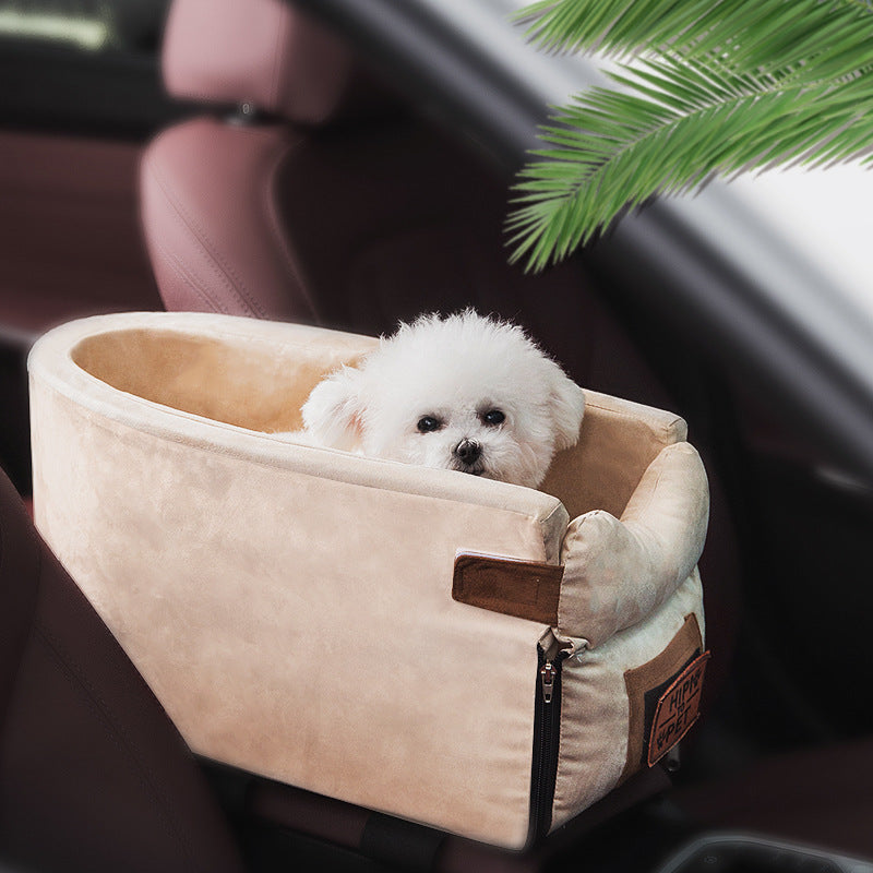 Car Travel Pet Seat Bed Carrier With Safety Design