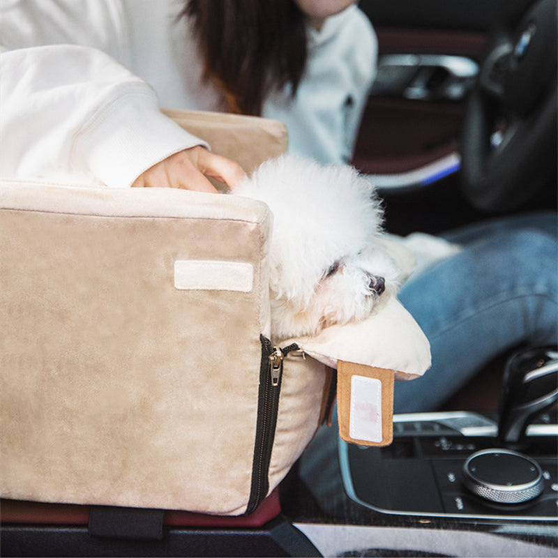 Car Travel Pet Seat Bed Carrier With Safety Design