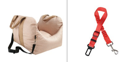 Pet Waterproof Portable Car Seat Carrier Basket Breathable Travel Seat