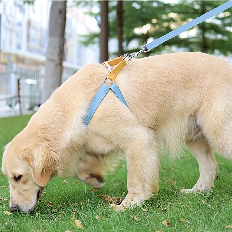 Pet Rainbow Colorblock Vest Anti Escape Harness Set
