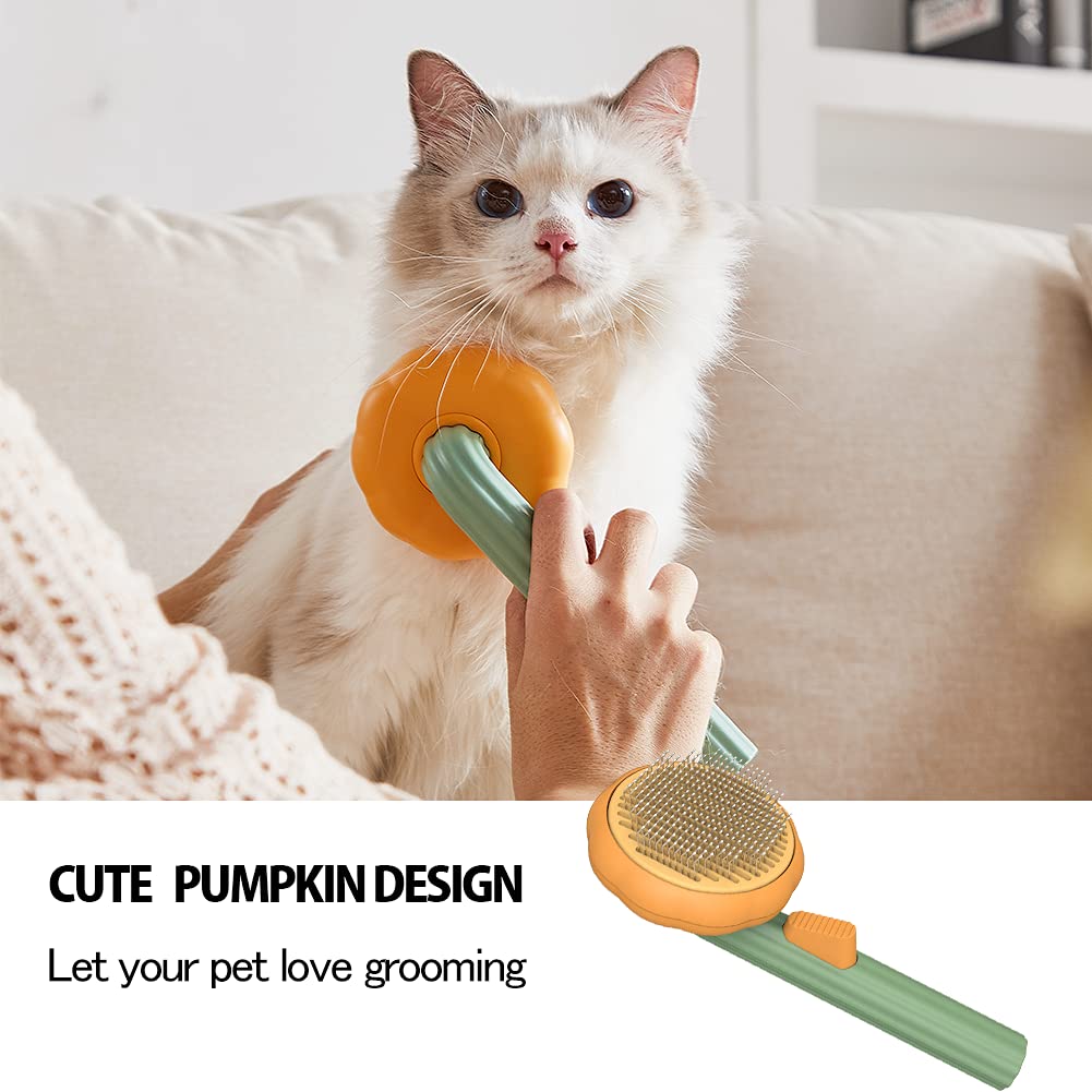 Self Cleaning Pet Slicker Grooming Brush For Loose Fur Removal