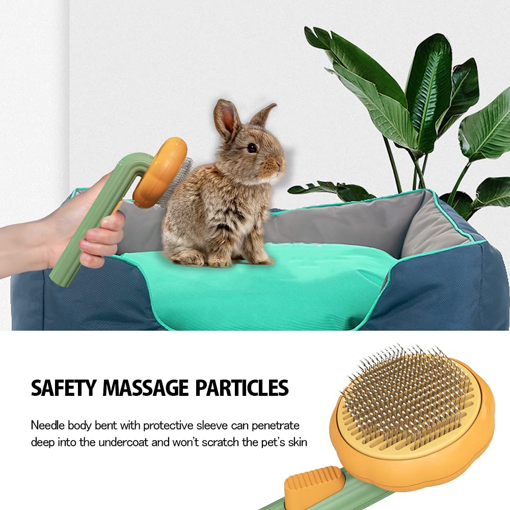 Self Cleaning Pet Slicker Grooming Brush For Loose Fur Removal