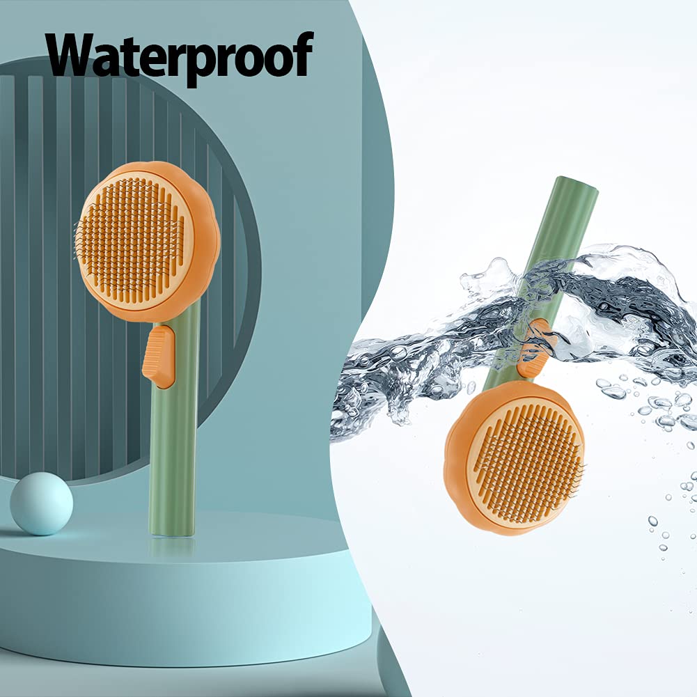 Self Cleaning Pet Slicker Grooming Brush For Loose Fur Removal