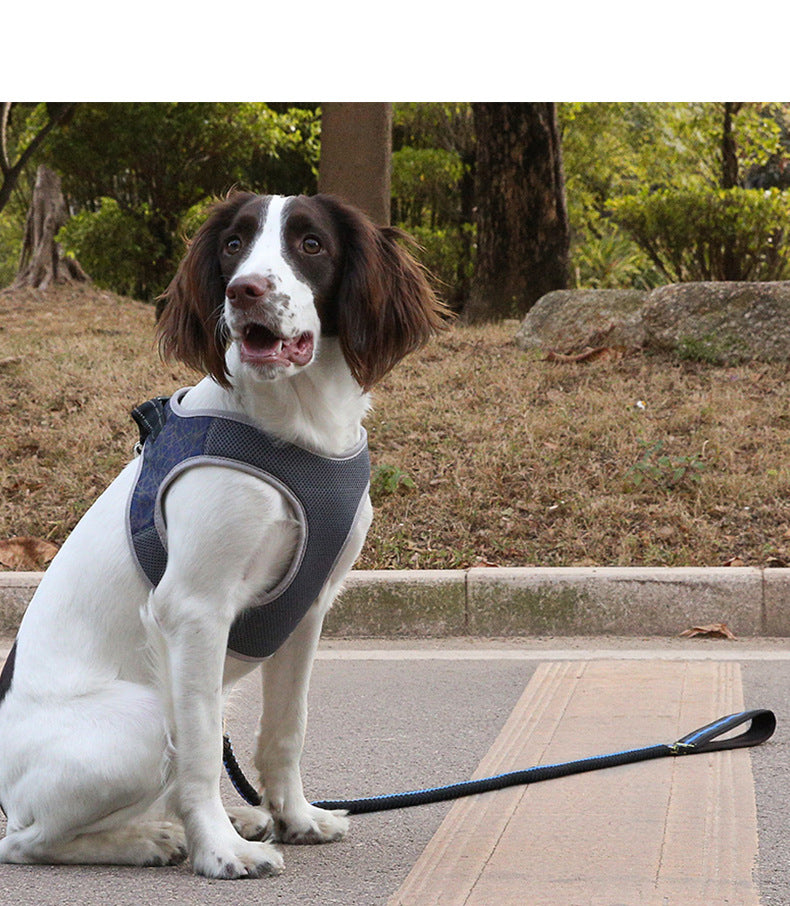 Pet Bullfight Style Vest Harness Leash