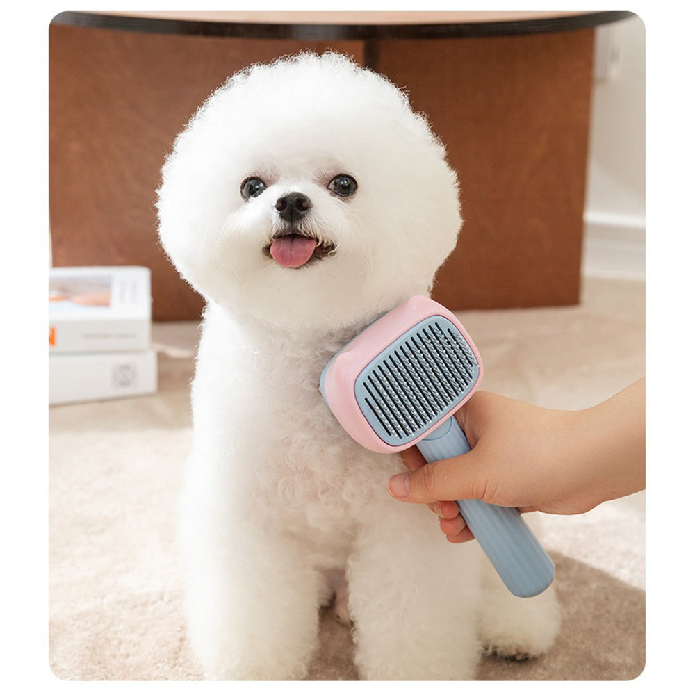 Pet Deshedding Grooming Brush For Hair Reduction And Detangling