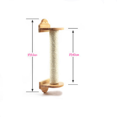 53cm Pet Scratch Column Climbing Frame Interactive Toy