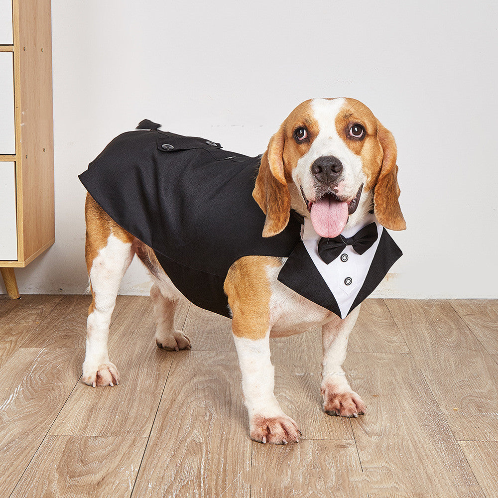 Swallowtail Wedding Pet Suit Jacket Formal Clothing Apparel