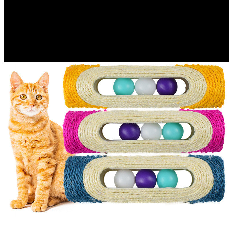 Three Piece Sisal Drum Pet Interactive Toy Set