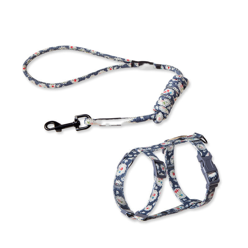 Pet Anti Escape Fashion Harness Leash Set