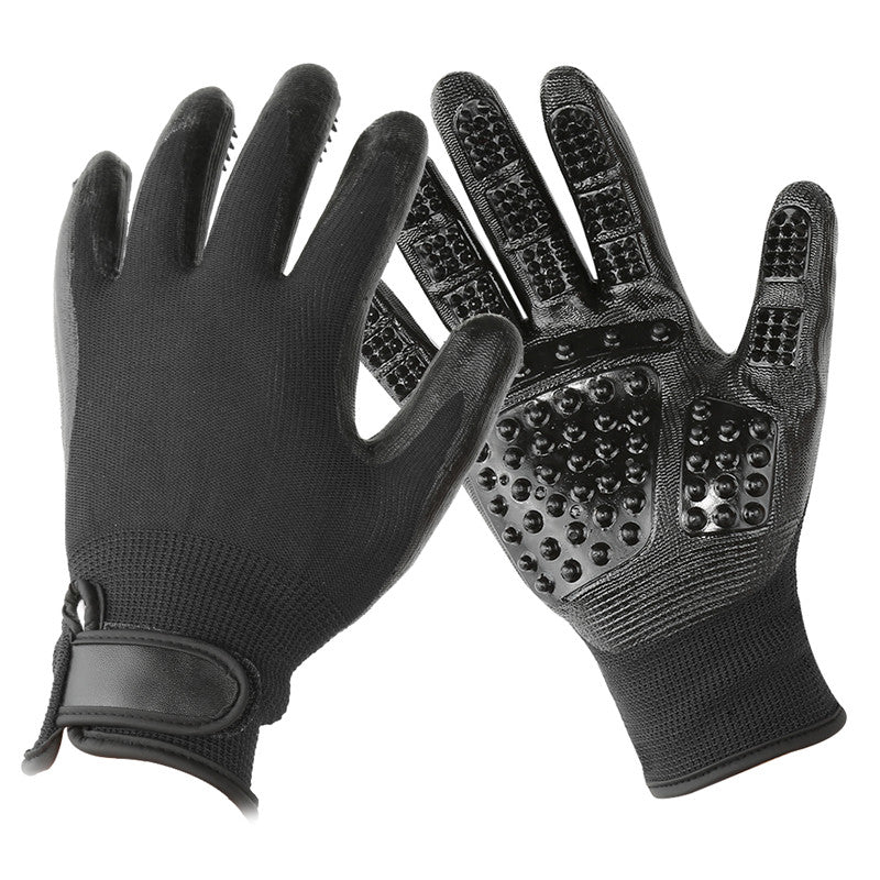 Soft Rubber Pet Grooming Glove Hair Remover Brush