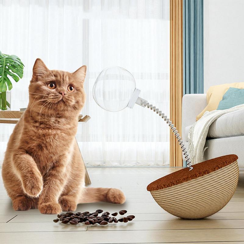 Automatic Balancing Pet Interactive Treat Dispensing Puzzle Ball Toy