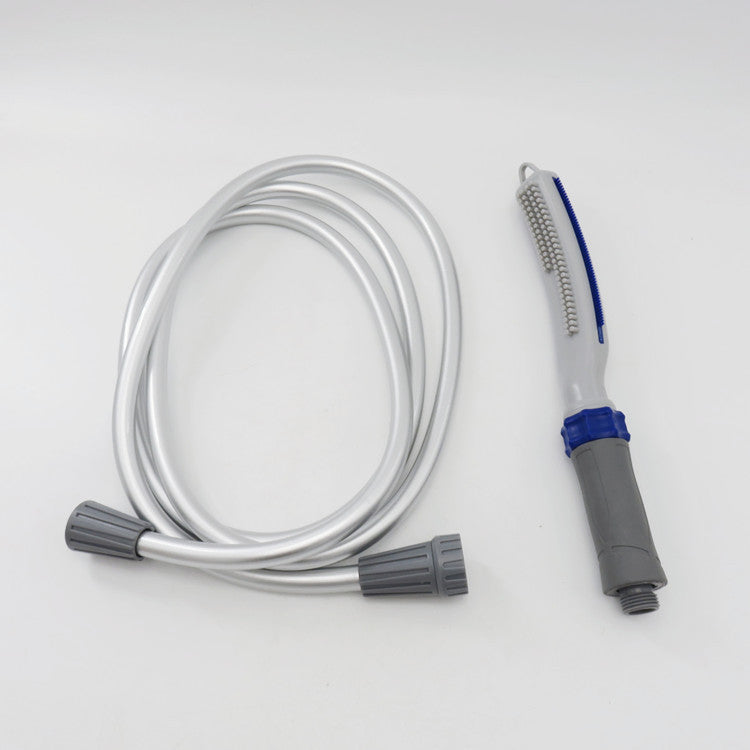 Pet Bath Brush With Shower Hose Cleaning Tool