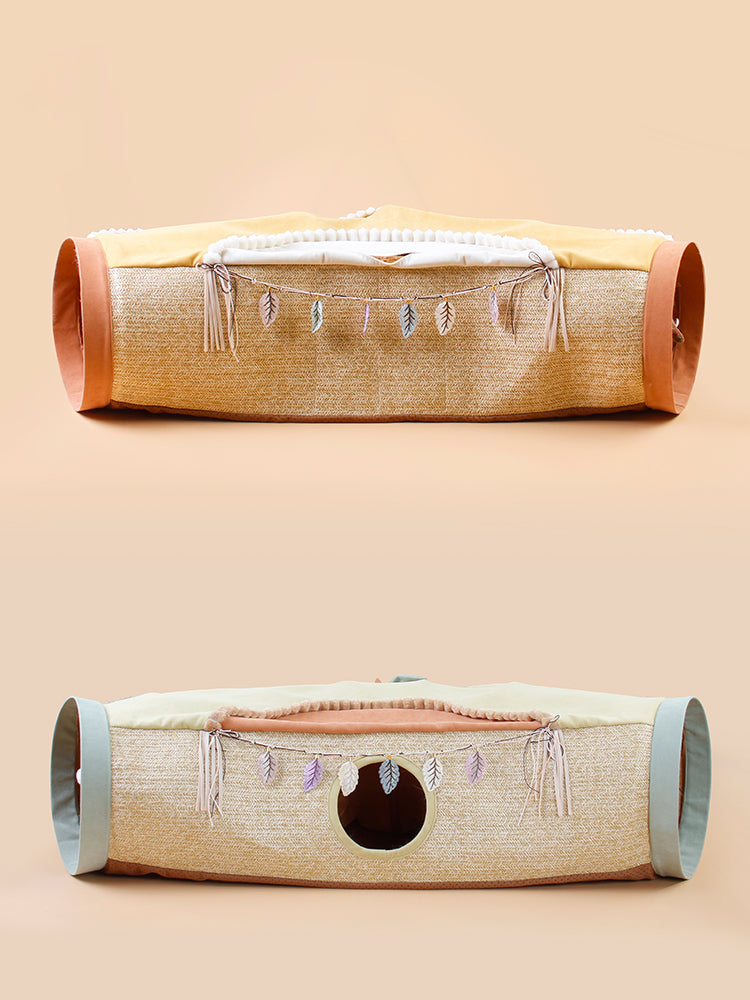 Totoro Style Pet Tunnel Roll And Play Toy