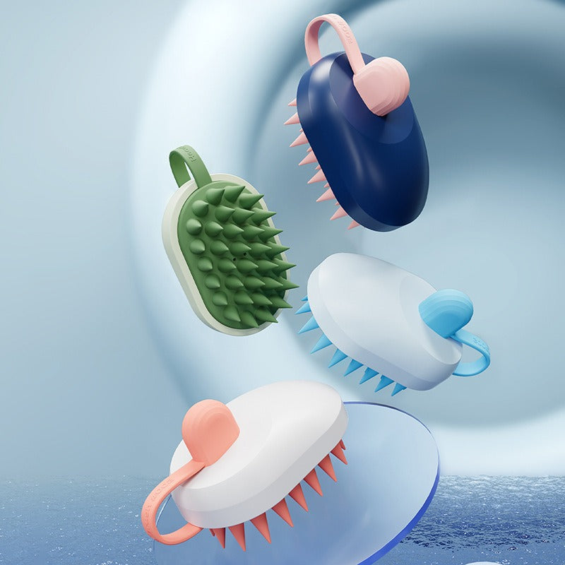 Soft Gel Pet Bath Shampoo Brush Massager Tool
