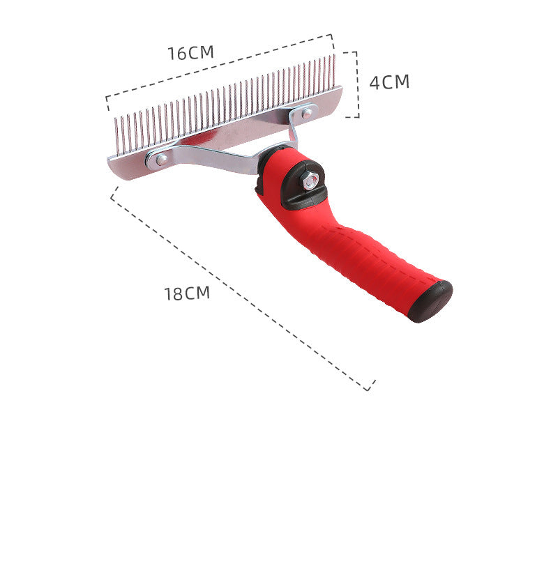 Extra Large Pet Rake Comb Deshedding Grooming Brush