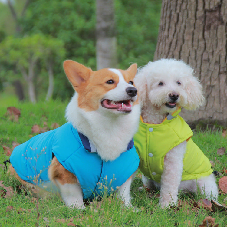 Thickened Waterproof Outdoor Pet Jacket Reflective Double Sided Clothing