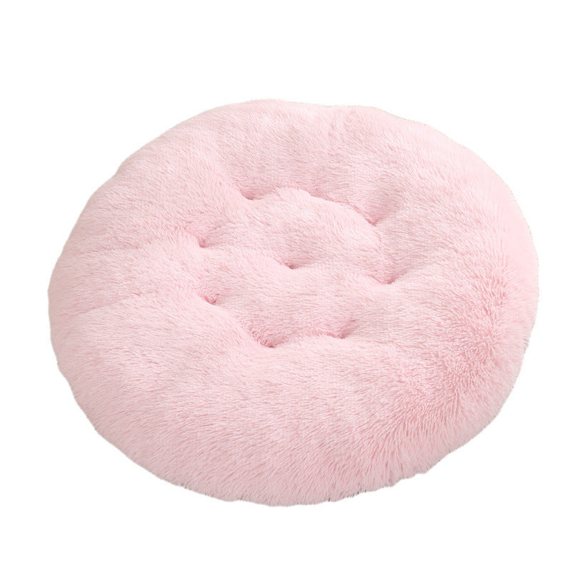 Pet Round Plush Warm Sleep Mat Bed