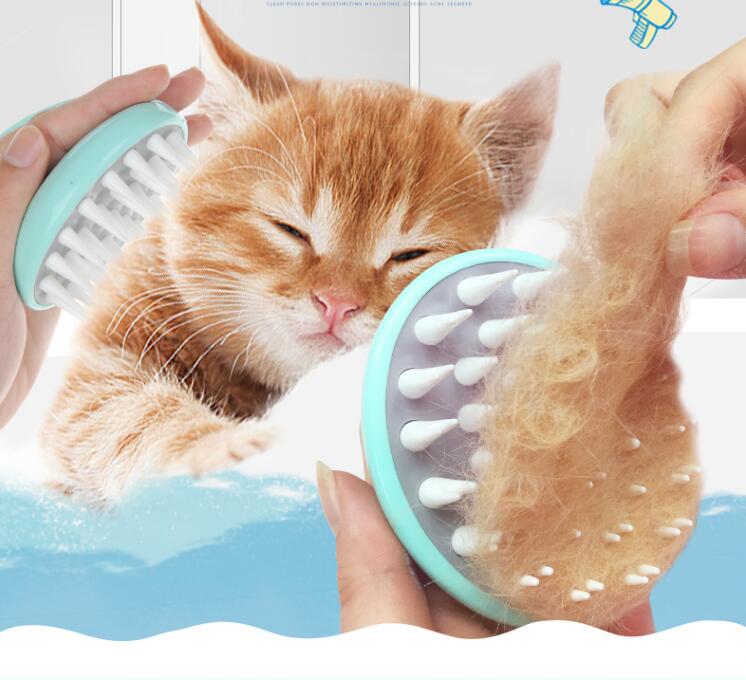 Comfortable Pet Bath Massage Brush Grooming Comb Tool