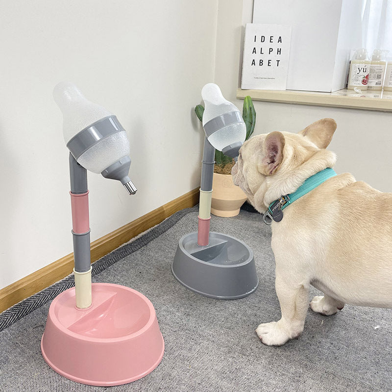 Automatic Pet Water Dispenser Stand Adjustable Height Feeder Bowl