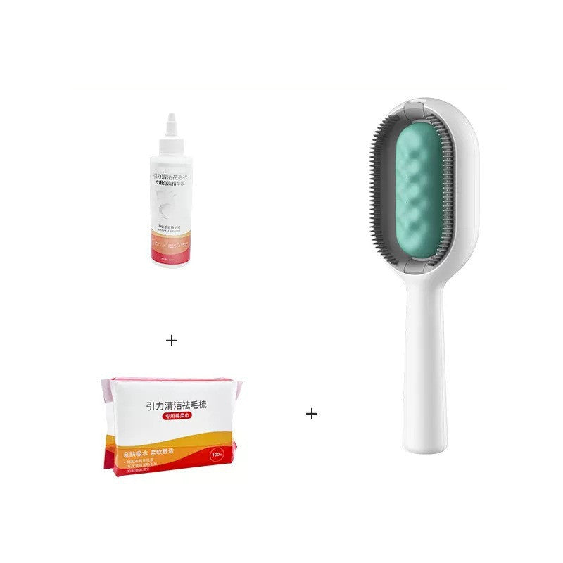 Pet Grooming Brush Dematting Comb With Hair Collection Tank