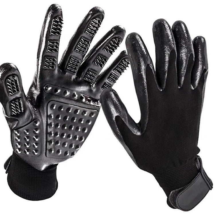 Soft Rubber Pet Grooming Glove Hair Remover Brush