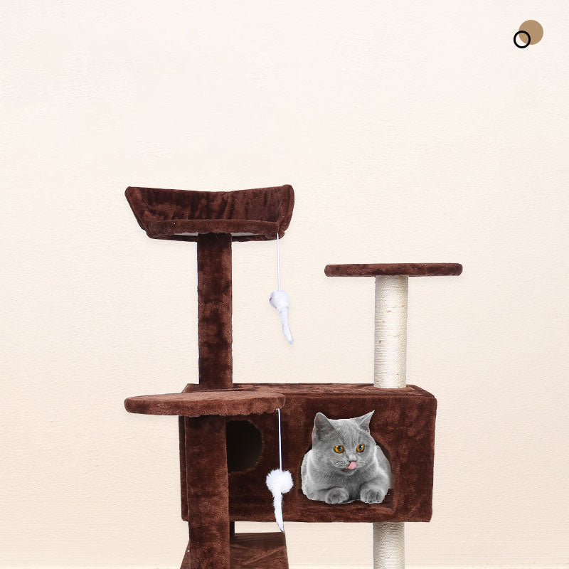 Luxury Villa Pet Climbing Frame Interactive Play Toy