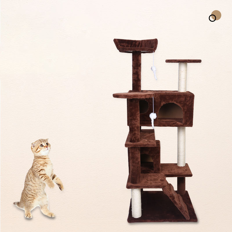 Luxury Villa Pet Climbing Frame Interactive Play Toy