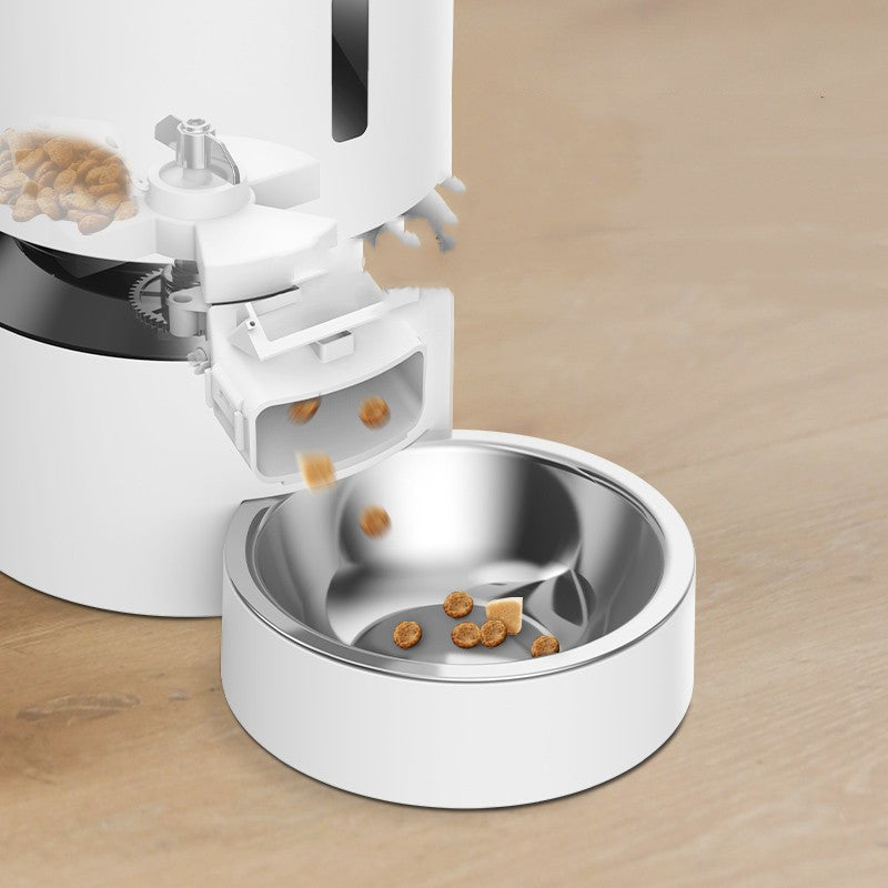 Automatic Capsule Pet Feeder Double Bowl System